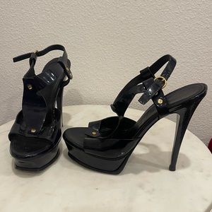 YSL Saint Laurent Tribute Platform Sandals